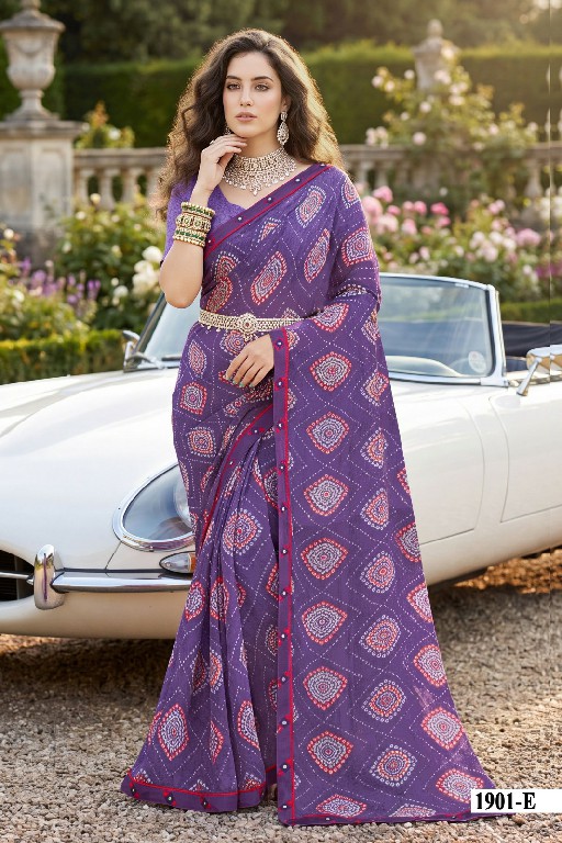 VALLABHI PRINTS VARDANI VOL 19 WHOLESALE WEIGHTLESS FABRIC BANDHANI PRINT SAREES FOR WOMEN ONLINE