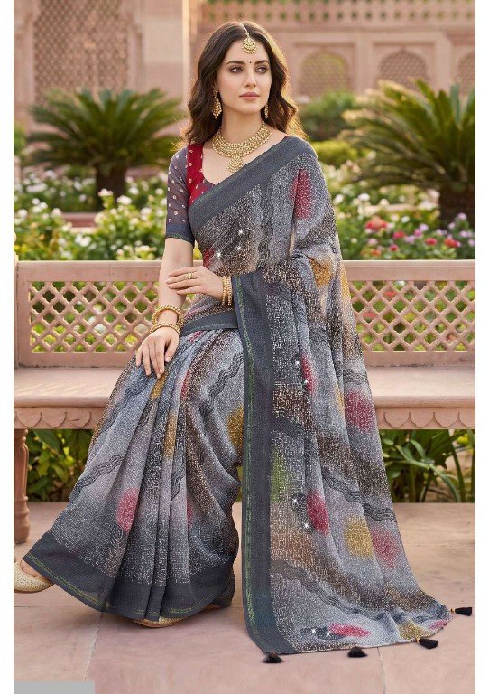 VALLABHI PRINTES AAYUSHI VOL 4 WHOLESALE MOSS ABSTRACT PRINT SAREES FOR WOMEN ONLINE