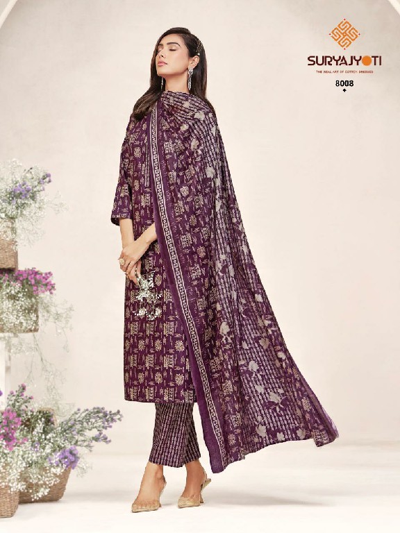 SURYAJYOTI POSHAK VOL 8 WHOLESALE READYMADE COTTON PRINTED CASUAL WEAR 3 PCS SUITS EXPORTER