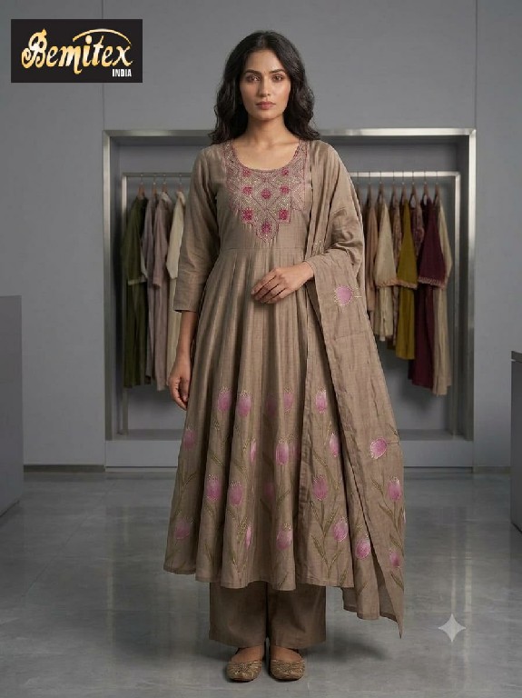 BEMITEX PRESENT READYMADE PURE ROMAN ANARKALI STYLE BEAUTIFUL 3 PCS COMBO SET SUITS FOR EXPORT