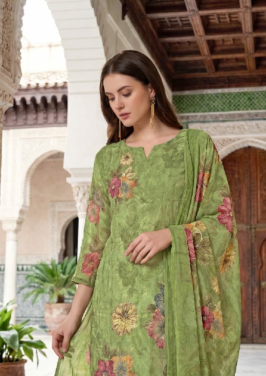 ALOK SUIT GULAB CHICKEN WHOLESALE PURE CAMBRIC COTTON CHIFFLI WORK UNSTITCH SALWAR SUITS ONLINE