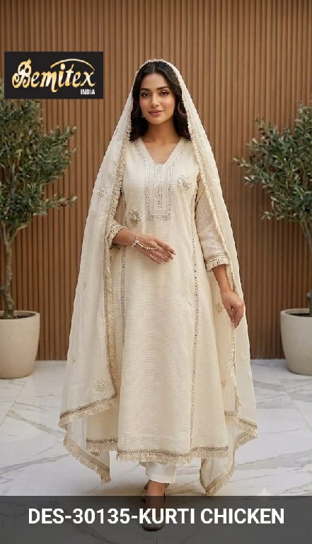BEMITEX PRESENT READYMADE COTTON WITH CHIFFLI AND HAND WORK BEAUTIFUL 3 PCS COMBO SET SUITS SUPPLIER