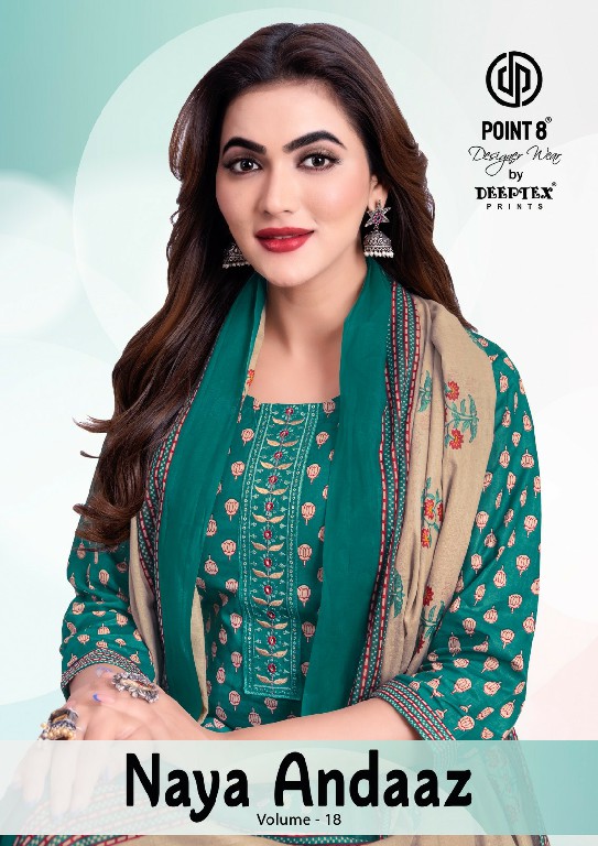 DEEPTEX NAYA ANDAAZ VOL 18 WHOLESALE READYMADE COTTON PRINTED BIG SIZE CLASSIC 3 PCS SUITS SUPPLIER