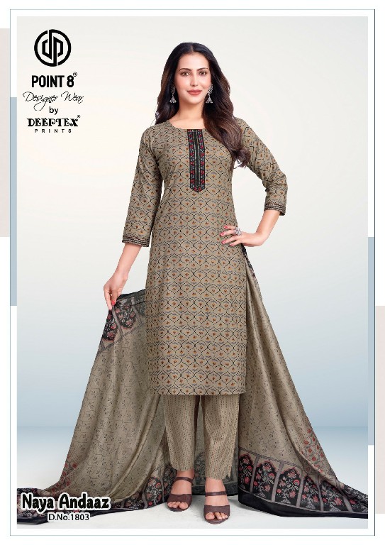 DEEPTEX NAYA ANDAAZ VOL 18 WHOLESALE READYMADE COTTON PRINTED BIG SIZE CLASSIC 3 PCS SUITS SUPPLIER