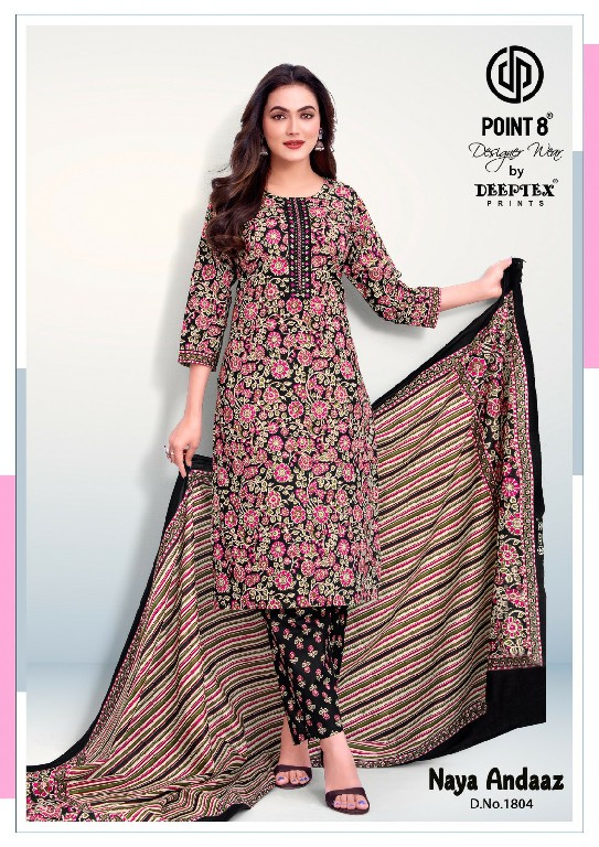 DEEPTEX NAYA ANDAAZ VOL 18 WHOLESALE READYMADE COTTON PRINTED BIG SIZE CLASSIC 3 PCS SUITS SUPPLIER