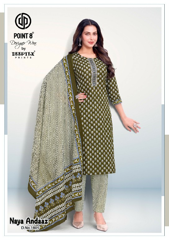 DEEPTEX NAYA ANDAAZ VOL 18 WHOLESALE READYMADE COTTON PRINTED BIG SIZE CLASSIC 3 PCS SUITS SUPPLIER