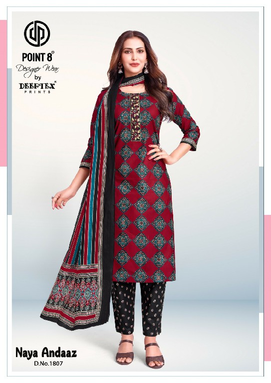 DEEPTEX NAYA ANDAAZ VOL 18 WHOLESALE READYMADE COTTON PRINTED BIG SIZE CLASSIC 3 PCS SUITS SUPPLIER