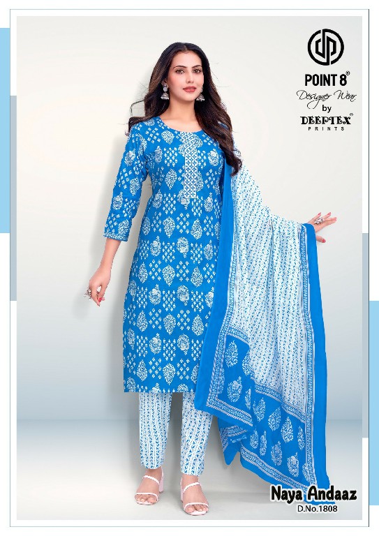 DEEPTEX NAYA ANDAAZ VOL 18 WHOLESALE READYMADE COTTON PRINTED BIG SIZE CLASSIC 3 PCS SUITS SUPPLIER