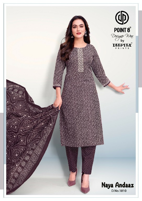 DEEPTEX NAYA ANDAAZ VOL 18 WHOLESALE READYMADE COTTON PRINTED BIG SIZE CLASSIC 3 PCS SUITS SUPPLIER