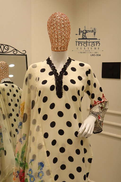 INDIAN CLUTURE D.NO LRC-354 WHOLESALE READYMADE PURE COTTON RAYON PRINTED PAKISTANI 3 PCS SUITS FOR EXPORT