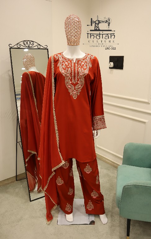 INDIAN CLUTURE D.NO LRC-322 WHOLESALE READYMADE PURE COTTON SLUB PRETTY LOOK PAKISTANI 3 PCS SUITS ONLINE