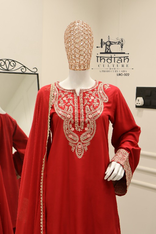 INDIAN CLUTURE D.NO LRC-322 WHOLESALE READYMADE PURE COTTON SLUB PRETTY LOOK PAKISTANI 3 PCS SUITS ONLINE