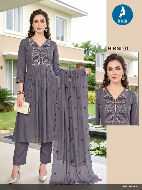 KAYA HIRNI WHOLESALE READYMADE MULL CHANDERI ANARKALI STYLE BIG SIZE 3 PCS COMBO SET SUITS EXPORTER