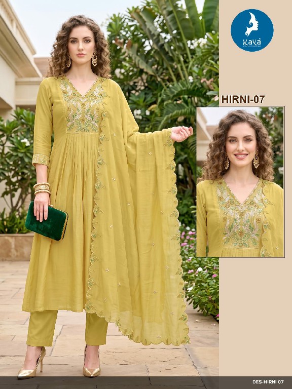 KAYA HIRNI WHOLESALE READYMADE MULL CHANDERI ANARKALI STYLE BIG SIZE 3 PCS COMBO SET SUITS EXPORTER