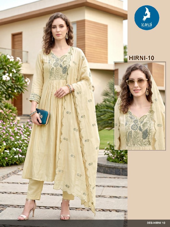 KAYA HIRNI WHOLESALE READYMADE MULL CHANDERI ANARKALI STYLE BIG SIZE 3 PCS COMBO SET SUITS EXPORTER