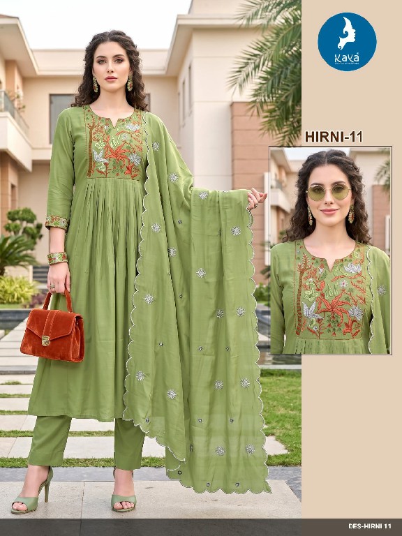 KAYA HIRNI WHOLESALE READYMADE MULL CHANDERI ANARKALI STYLE BIG SIZE 3 PCS COMBO SET SUITS EXPORTER