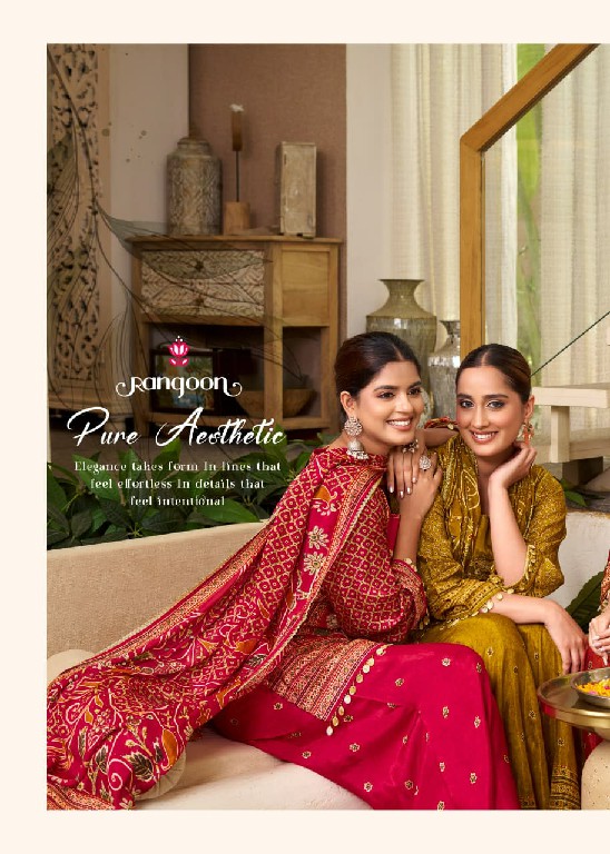 RANGOON BANDHAN WHOLESALE READYMADE PURE MUSLIN FESTIVE TRENDY 3 PCS SUITS EXPORTER