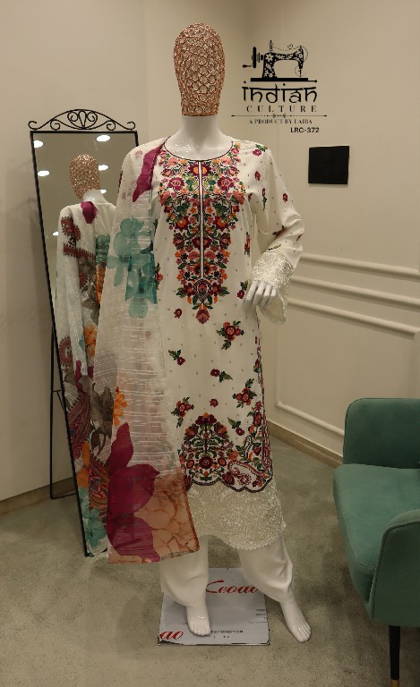 NDIAN CLUTURE D.NO LRC-372 WHOLESALE READYMADE PURE COTTON SLUB TRENDY PAKISTANI 3 PCS SUITS SUPPLIER