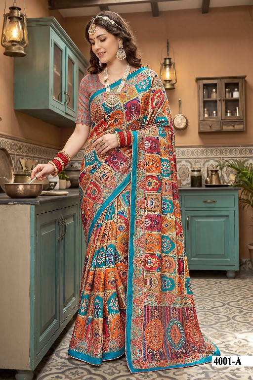 VALLABHI PRINTS AVADHI VOL 4 WHOLESALE CHIFFON PRINTED GORGEOUS LOOK INDIAN SAREES FOR WOMEN EXPORTER