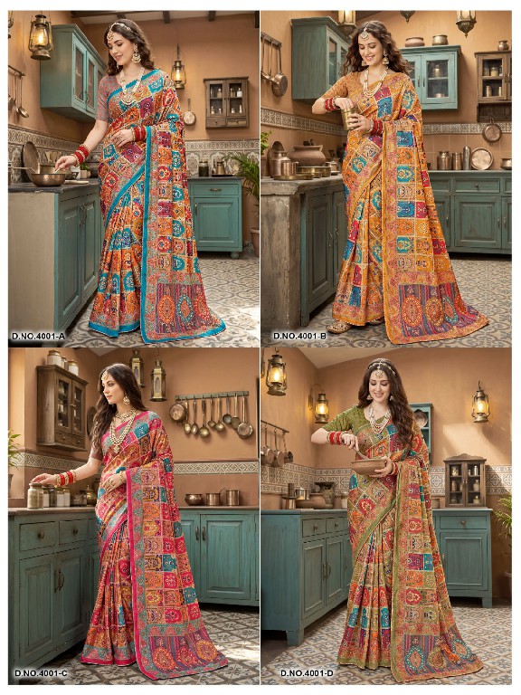 VALLABHI PRINTS AVADHI VOL 4 WHOLESALE CHIFFON PRINTED GORGEOUS LOOK INDIAN SAREES FOR WOMEN EXPORTER