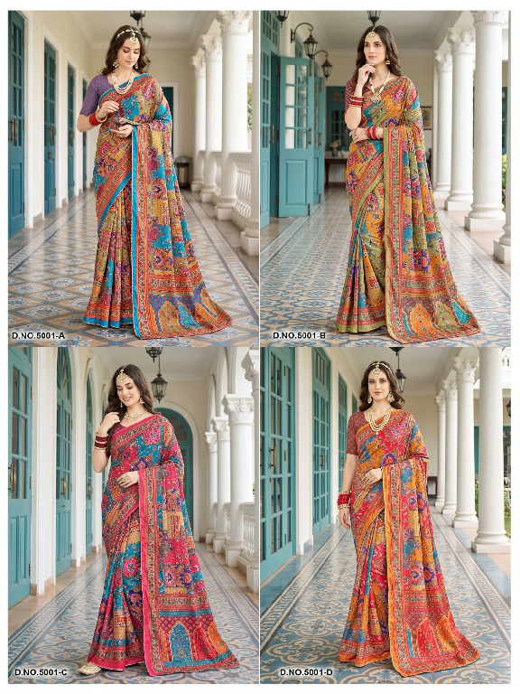 VALLABHI PRINTS AVADHI VOL 5 WHOLESALE CHIFFON PRINTED PRETTY LOOK INDIAN SAREES FOR WOMEN ONLINE