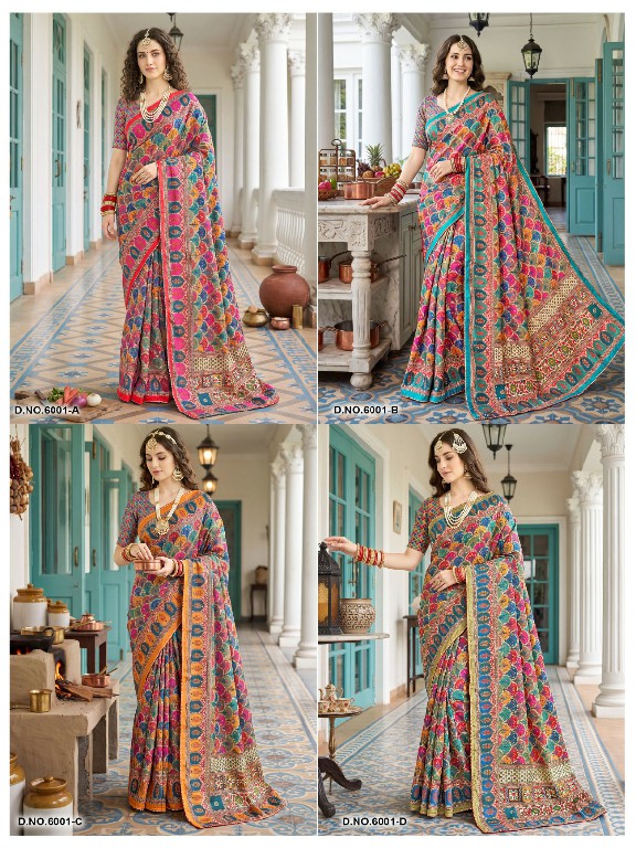 VALLABHI PRINTS AVADHI VOL 6 WHOLESALE CHIFFON PRINTED ETHNIC INDIAN SAREES FOR WOMEN SUPPLIER