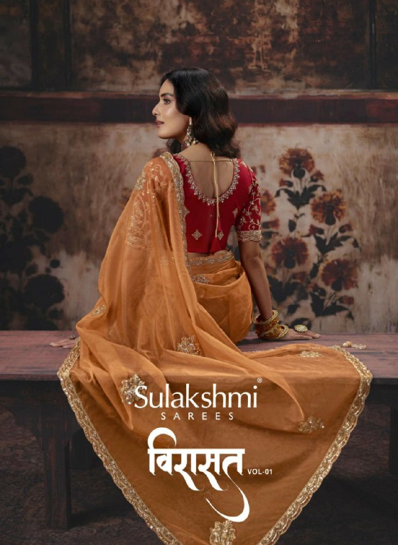 SULAKSHMI VIRASAT VOL 1 WHOLESALE DELICATE HEAVY WORK DESIGNER INDIAN SAREES FOR WOMEN ONLINE