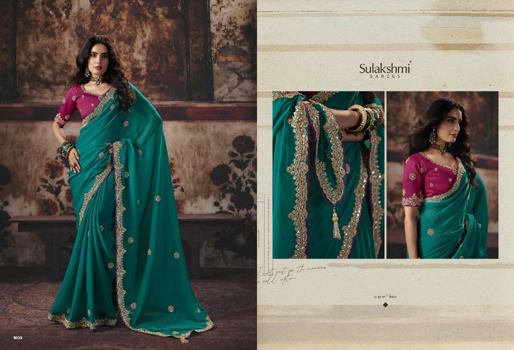SULAKSHMI VIRASAT VOL 1 WHOLESALE DELICATE HEAVY WORK DESIGNER INDIAN SAREES FOR WOMEN ONLINE