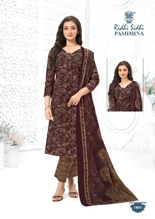RIDHI SIDHI PASHMINA VOL 1 WHOLESALE COTTON PRINTED DAILY WEAR DRESS MATERIAL ONLINE