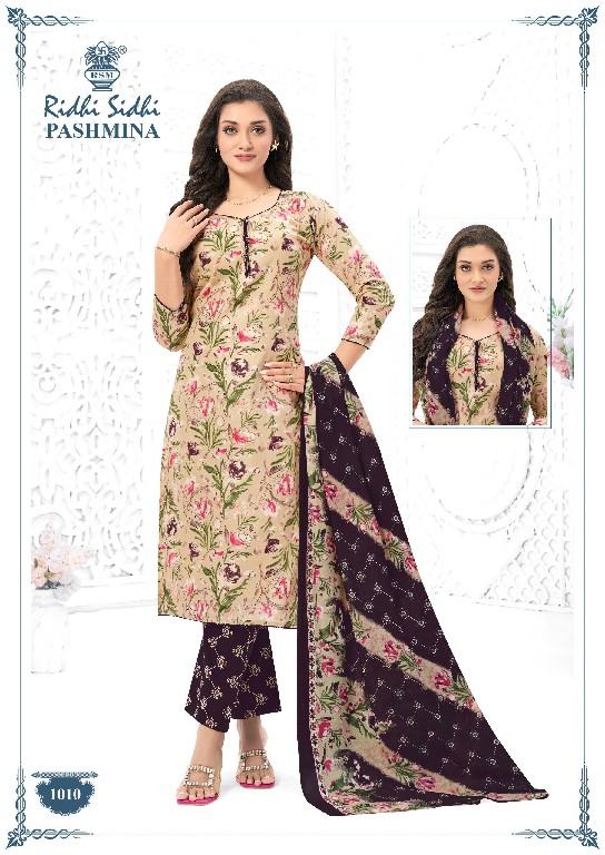 RIDHI SIDHI PASHMINA VOL 1 WHOLESALE COTTON PRINTED DAILY WEAR DRESS MATERIAL ONLINE