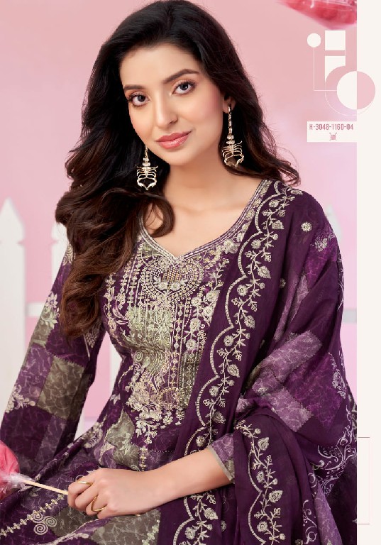 ALOK SUIT ROOHANI LIBAS WHOLESALE CAMBRIC COTTON FANCY EMBROIDERY WORK UNSTITCH SALWAR SUITS SUPPLIER