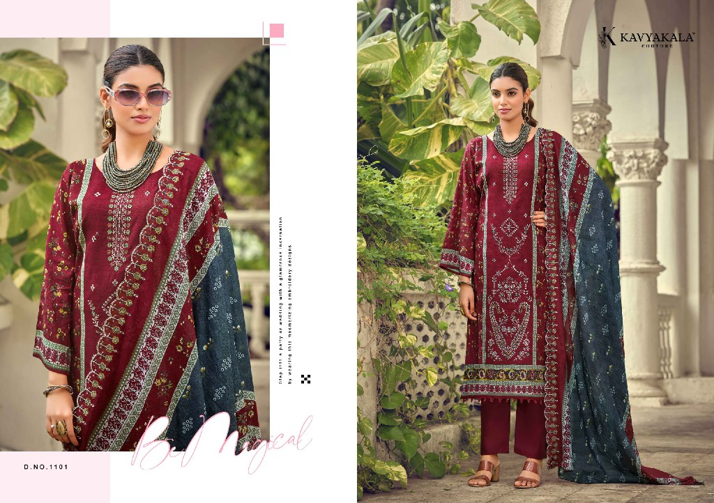 KAVYAKALA COUTURE BIN SAEED VOL 11 WHOLESALE CAMBRIC DIGITAL PRINT WITH WORK UNSTITCH SALWAR SUITS SUPPLIER