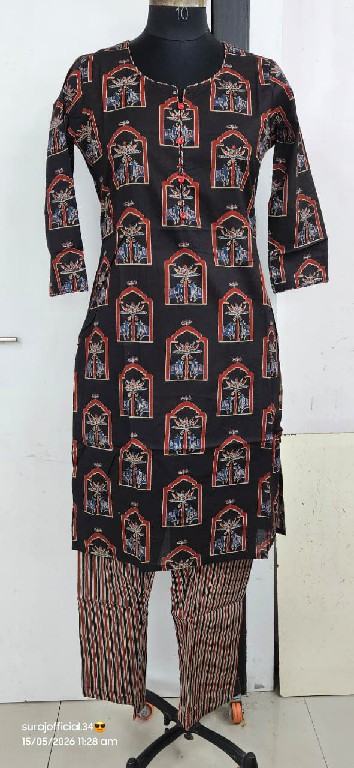 SBS BY SUBHASH PRESENT READYMADE COTTON EVERYDAY WEAR KURTI WITH PANT COMBO FOR WOMEN ONLINE