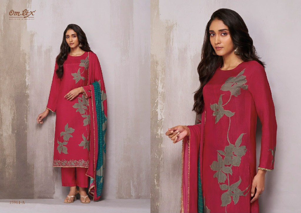 OMTEX ARIANNA WHOLESALE MUSLIN SILK AMAZING DESIGN UNSTITCH SALWAR SUITS EXPORTER