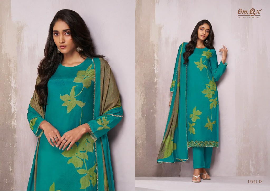OMTEX ARIANNA WHOLESALE MUSLIN SILK AMAZING DESIGN UNSTITCH SALWAR SUITS EXPORTER