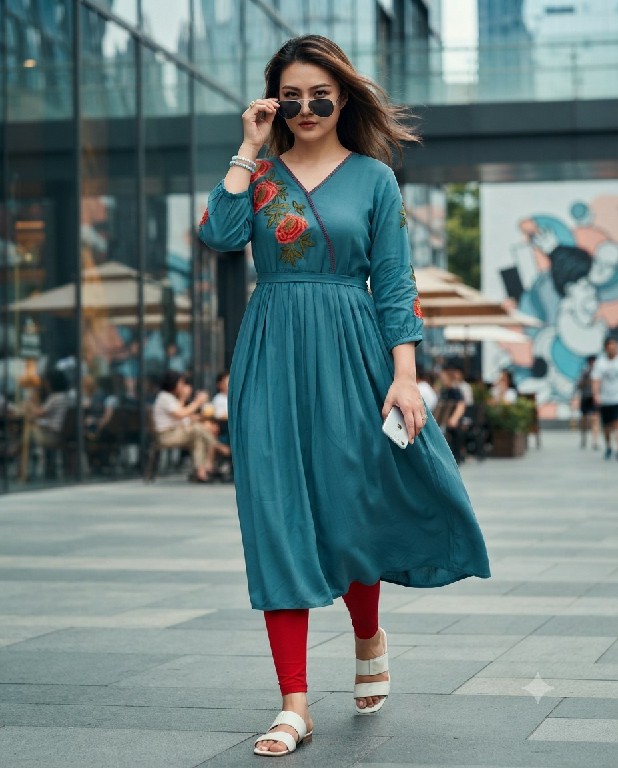 TEXTILEDEAL SUPRIYA WHOLESALE READYMADE HEAVY RAYON TRENDING KURTIS FOR WOMEN ONLINE