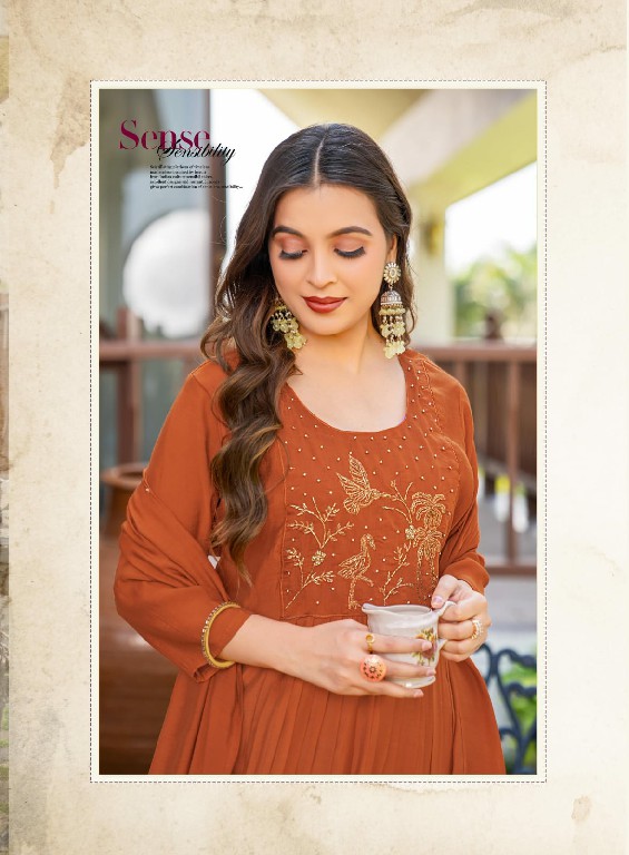 GIRNAR TANVI VOL 1 WHOLESALE READYMADE CHANDERI ANARKALI PATTERN 3 PCS SUITS SUPPLIER