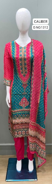 TUNIC HOUSE CALIBER WHOLESALE READYMADE ORGANZA PRETTY LOOK 3 PCS COMBO SET SUITS EXPORTER