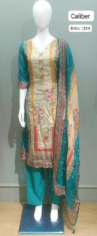 TUNIC HOUSE CALIBER WHOLESALE READYMADE ORGANZA PRETTY LOOK 3 PCS COMBO SET SUITS EXPORTER