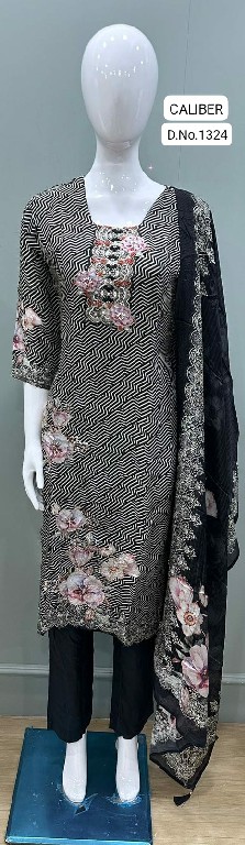 TUNIC HOUSE CALIBER WHOLESALE READYMADE ORGANZA PRETTY LOOK 3 PCS COMBO SET SUITS EXPORTER