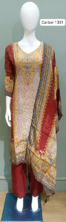 TUNIC HOUSE CALIBER WHOLESALE READYMADE ORGANZA PRETTY LOOK 3 PCS COMBO SET SUITS EXPORTER