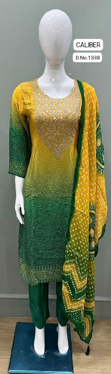 TUNIC HOUSE CALIBER WHOLESALE READYMADE ORGANZA PRETTY LOOK 3 PCS COMBO SET SUITS EXPORTER