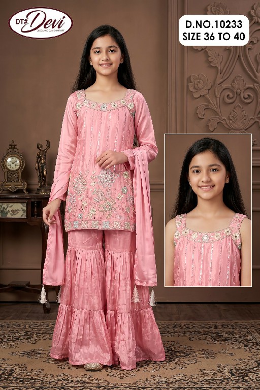 DT DEVI SALINA VOL 2 WHOLESALE READYMADE HO SILK FESTIVE WEAR SHARARA STYLE 3 PCS COMBO SET SUITS FOR KIDS ONLINE