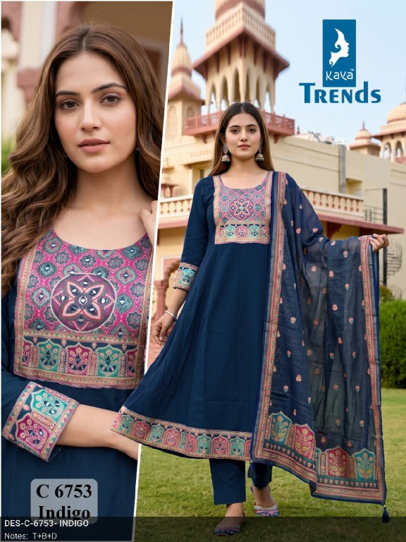 KAYA D.NO 6753 WHOLESALE READYMADE BEAUTIFUL CLASSIC 3PCS COMBO SET SUITS SUPPLIER