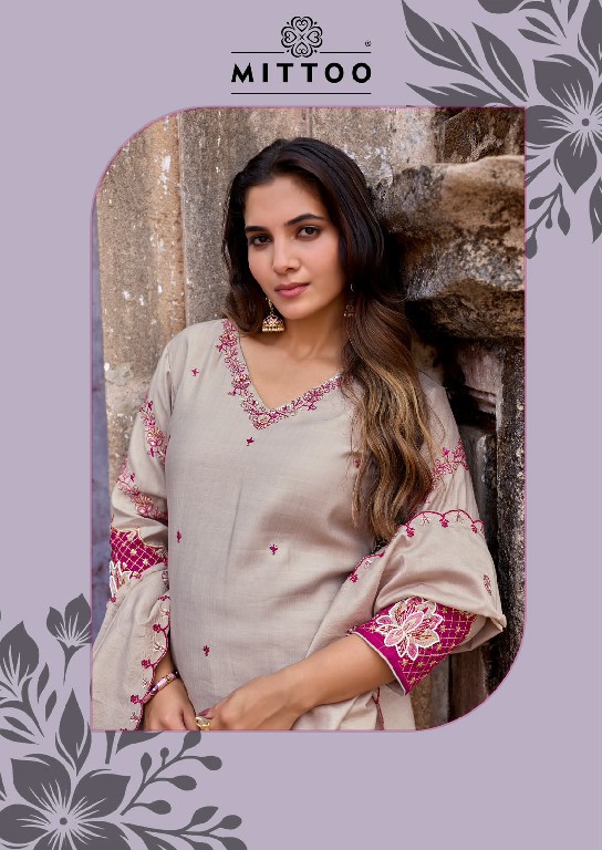 MITTOO AAIKA WHOLESALE READYMADE VISCOSE WEAVING ELEGANCE 3 PCS SUITS EXPORTER