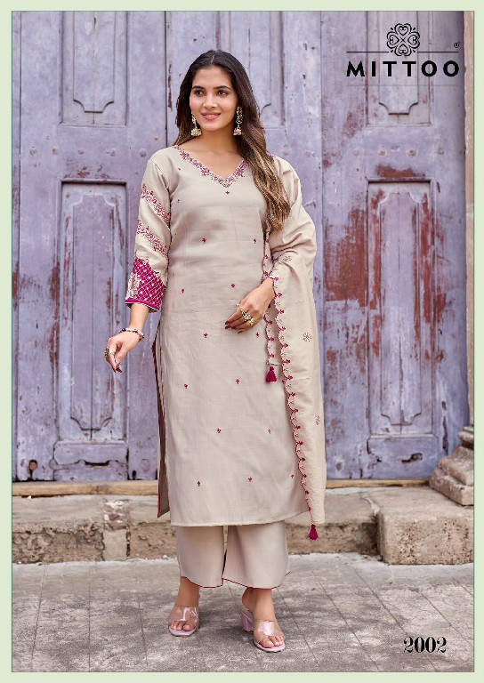 MITTOO AAIKA WHOLESALE READYMADE VISCOSE WEAVING ELEGANCE 3 PCS SUITS EXPORTER