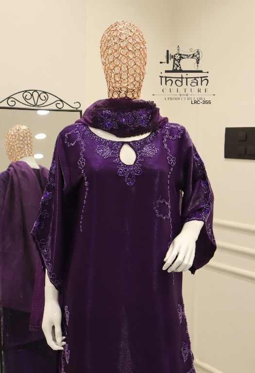 INDIAN CULTURE D.NO LRC-355 WHOLESALE READYMADE ROMAN GLASS PAKISTANI 3 PCS SUITS SUPPLIER