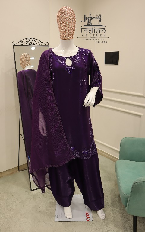 INDIAN CULTURE D.NO LRC-355 WHOLESALE READYMADE ROMAN GLASS PAKISTANI 3 PCS SUITS SUPPLIER