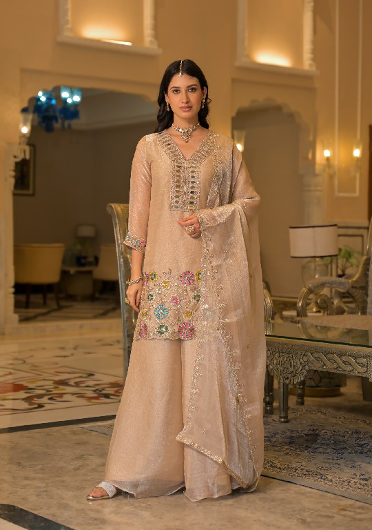 TEXTILEDEAL D.NO 50134 WHOLESALE READYMADE CRUSH SATIN WITH WORK FESTIVE WEAR 3 PCS SUITS EXPORTER