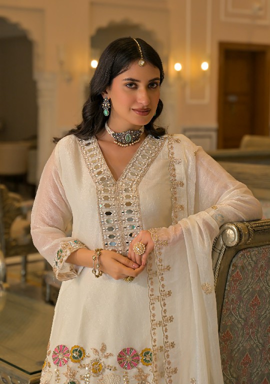 TEXTILEDEAL D.NO 50134 WHOLESALE READYMADE CRUSH SATIN WITH WORK PARTY WEAR 3 PCS SUITS SUPPLIER